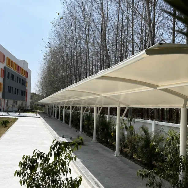 G.D. Goenka School, Rudrapur tensile structure, Ekra Decor &mdash; photograph 4